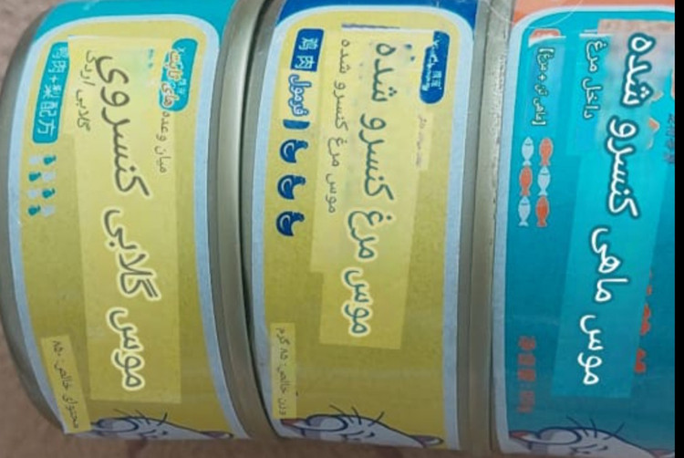 غذا کنسرو وموس تقویتی وخوش خوراک گربه